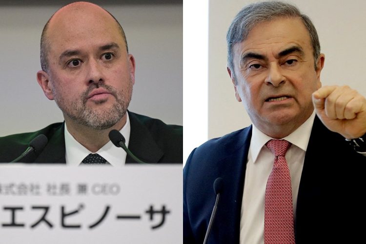 日産のエスピノーサ新社長(左)とカルロス・ゴーン氏に共通するものとは(写真/AFP=時事)