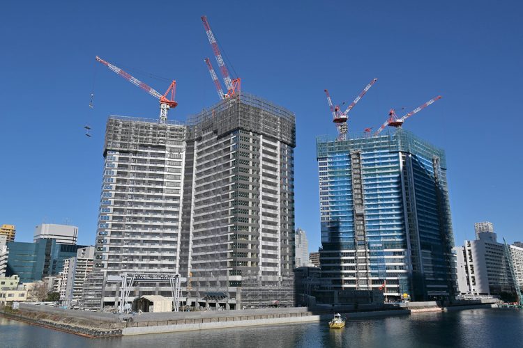 大規模タワマン建設が進むベイエリアの人気は今後どうなるか（勝どき／時事通信フォト）