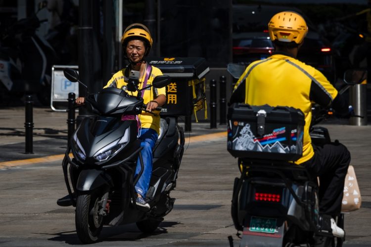 美団が圧倒的シェアを占めてきた中国のフードデリバリー市場に変化も（Getty Images）