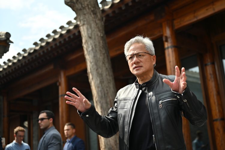 1月、4月に続き今回で今年3回目の中国訪問をしたエヌビディアのジェンスン・フアンCEO(Getty Images)