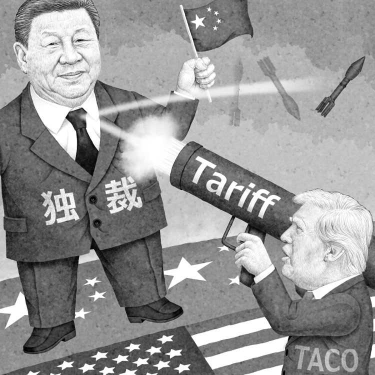 米中関係はこれからどうなる？（イラスト／井川泰年）