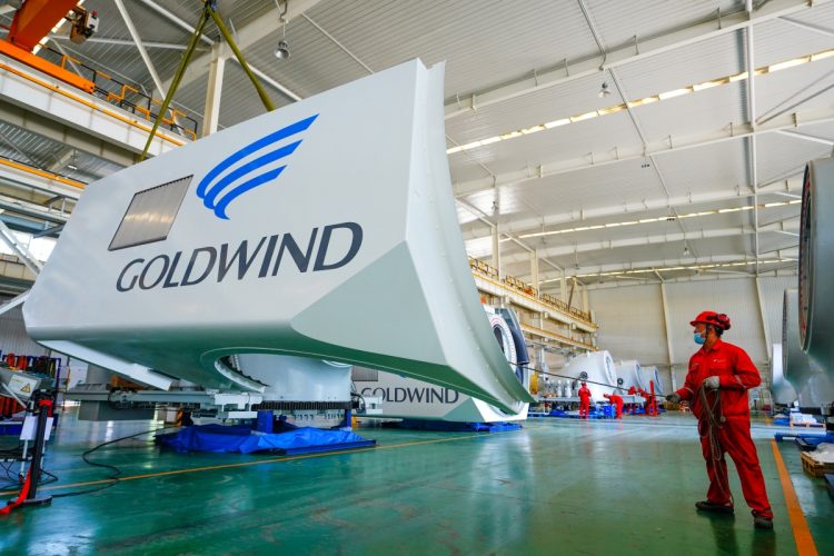 新エネルギー関連で注目の中国株とは（写真は風力発電設備メーカーの金風科技／Getty Images）