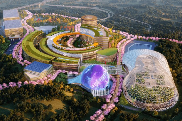 内部議事録で名前が出ていた自民党代議士は何を語るか（成田プロジェクトの完成イメージ図。ホームページより）