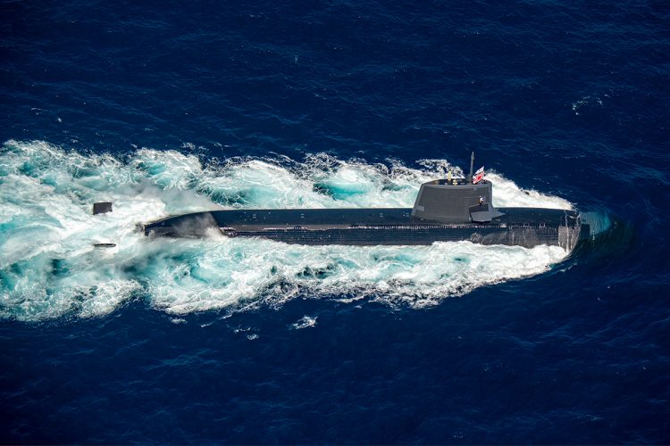 そうりゅう型潜水艦(撮影/菊池雅之氏)