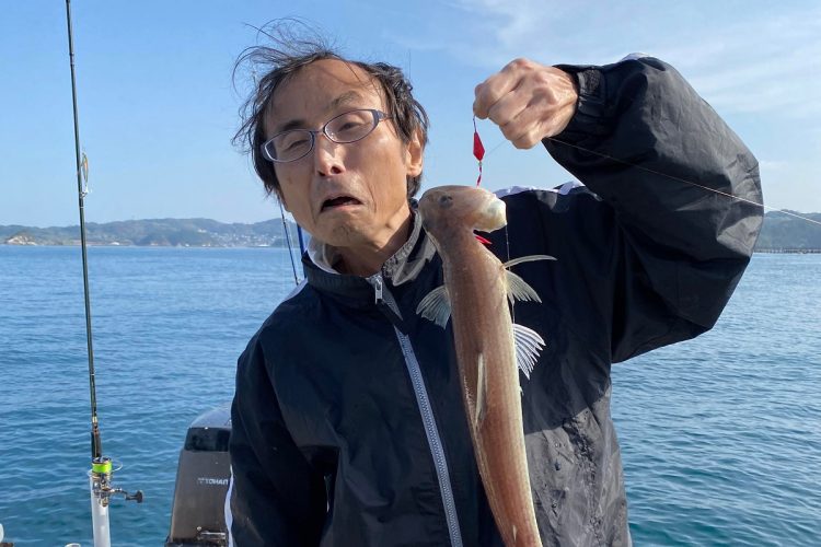 エソを釣った筆者