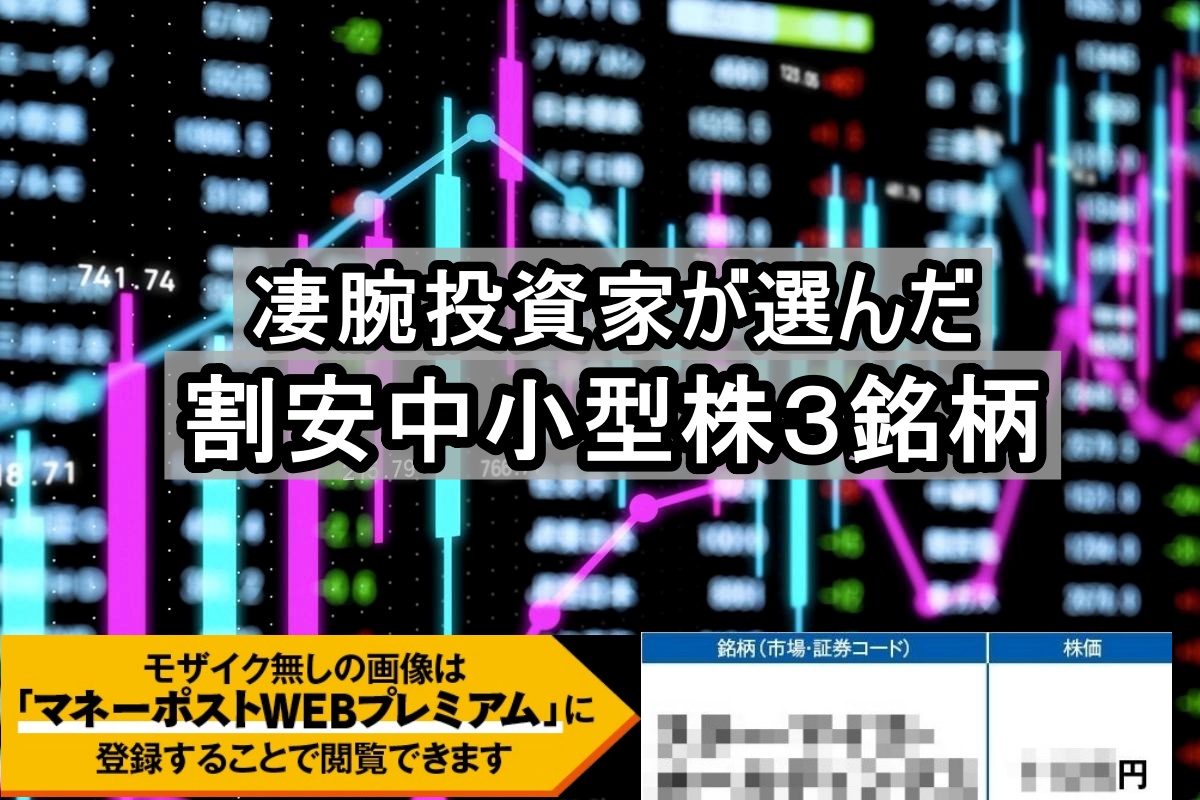 元金融機関勤務の凄腕投資家・yamaさんが注目する割安中小型株3銘柄》「会社予想よりもいい決算が出そう」「業績の寄与度が大きいM&Aが株価に反映されていない」ほか独自の分析で“大化け”期待の銘柄を抽出！  | マネーポストWEB