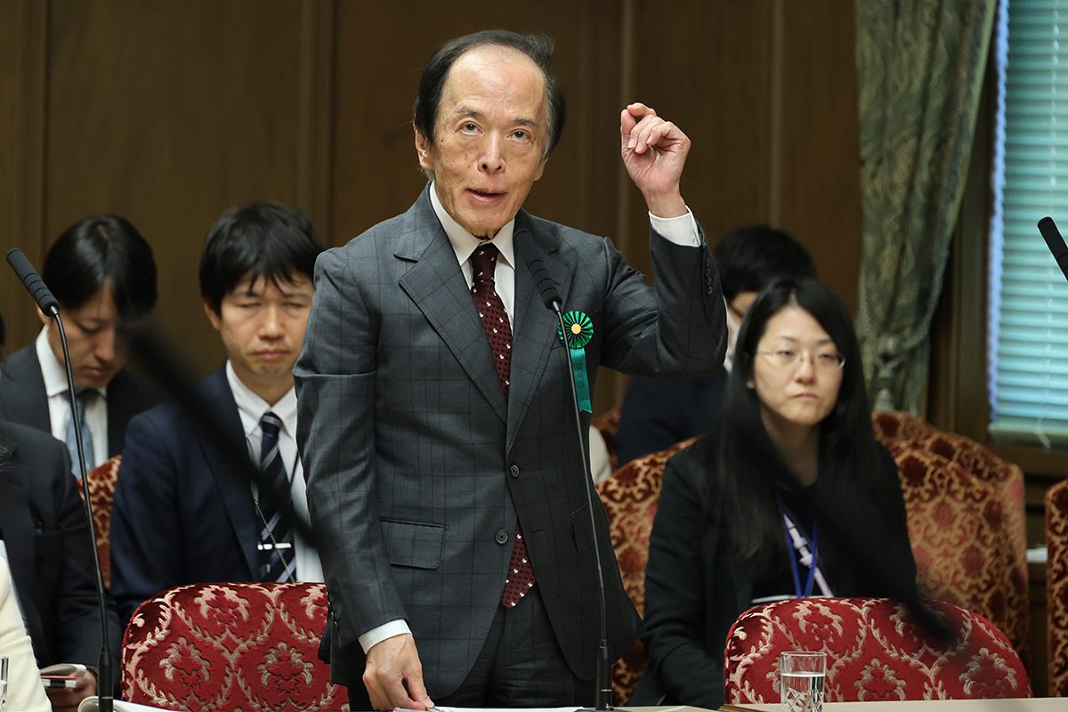 利上げが株式市場にどう影響するか(日銀の植田和男・総裁/時事通信フォト)