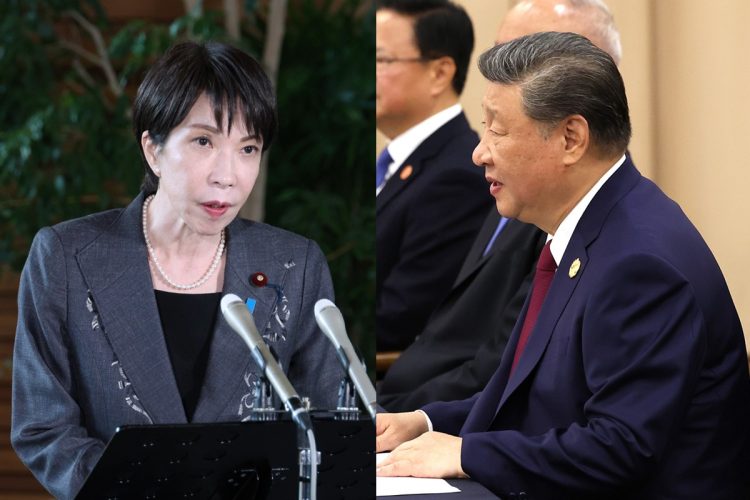 「脱・中国依存」で今後注目したい日本株銘柄とは（左から高市早苗・首相、習近平・国家主席／時事通信フォト）
