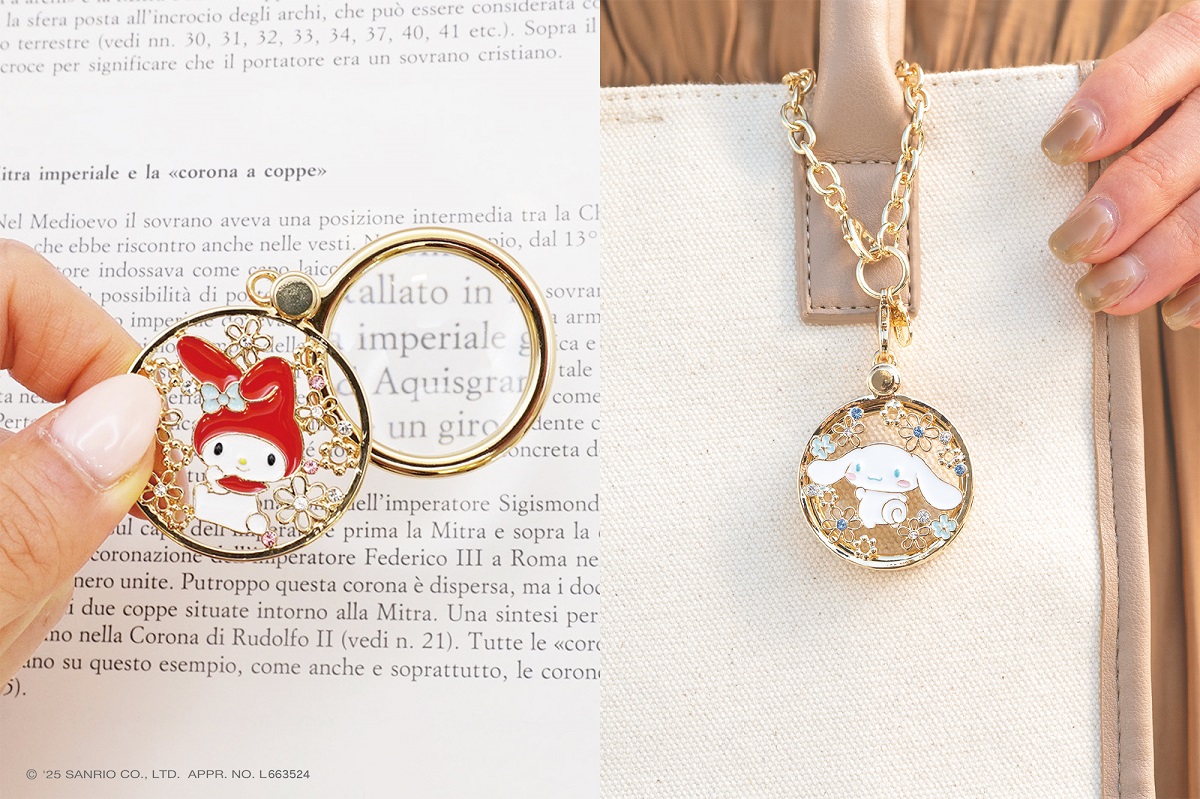 外出先でさりげなく使える、バッグチャームのようなスライドルーペ