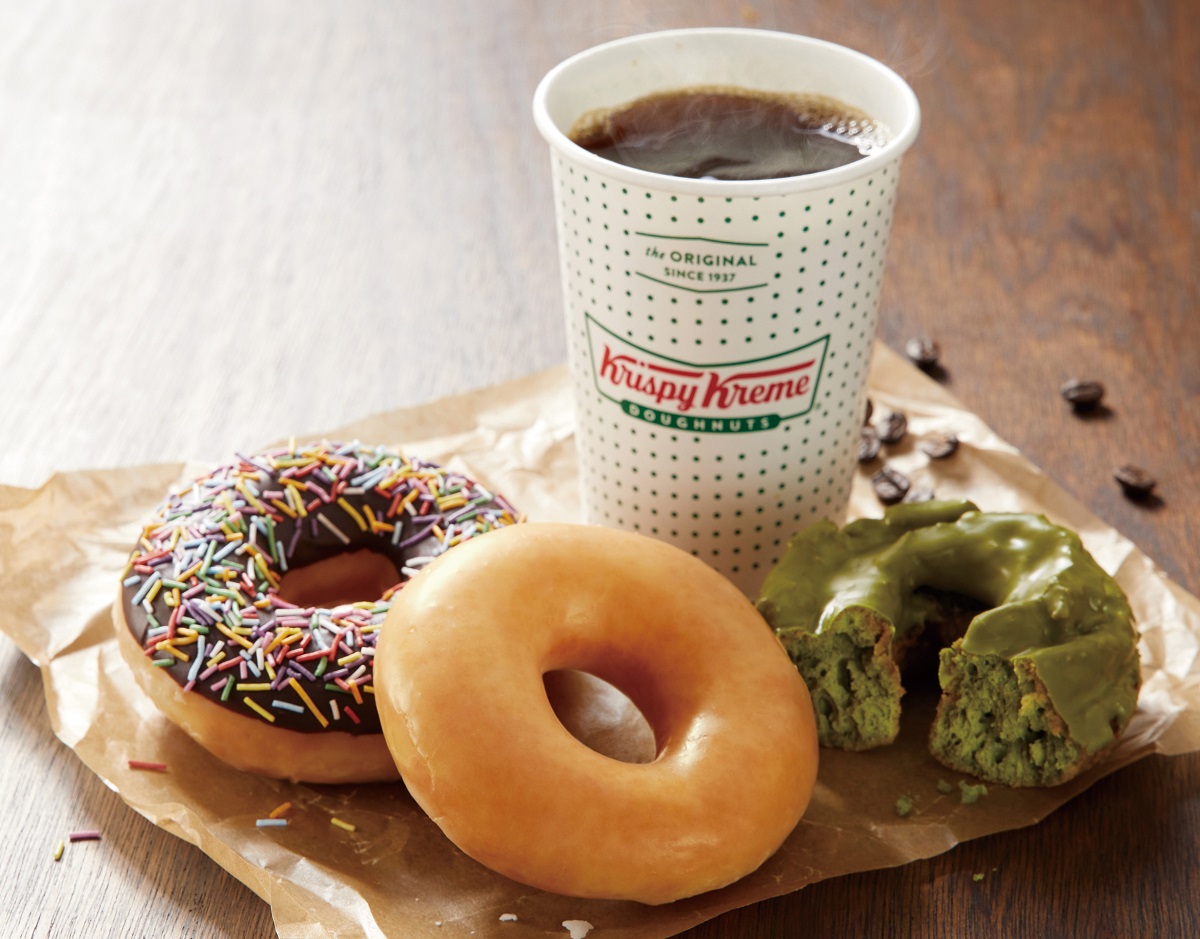 『オリジナル・グレーズド』(中央下)はコーヒーともよく合う