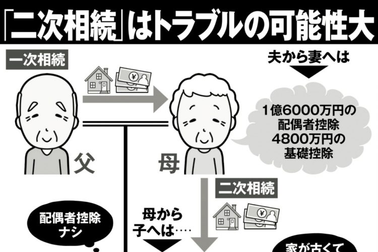 「二次相続」はトラブルの可能性大