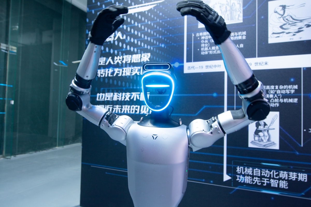 中国の人型ロボット産業の現在地とは（宇樹科技の人型ロボット。Getty Images）