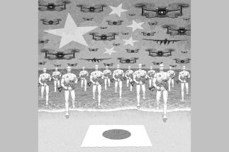 中国の「フィジカルAI」分野の発展は大きな脅威に（イラスト／井川泰年）