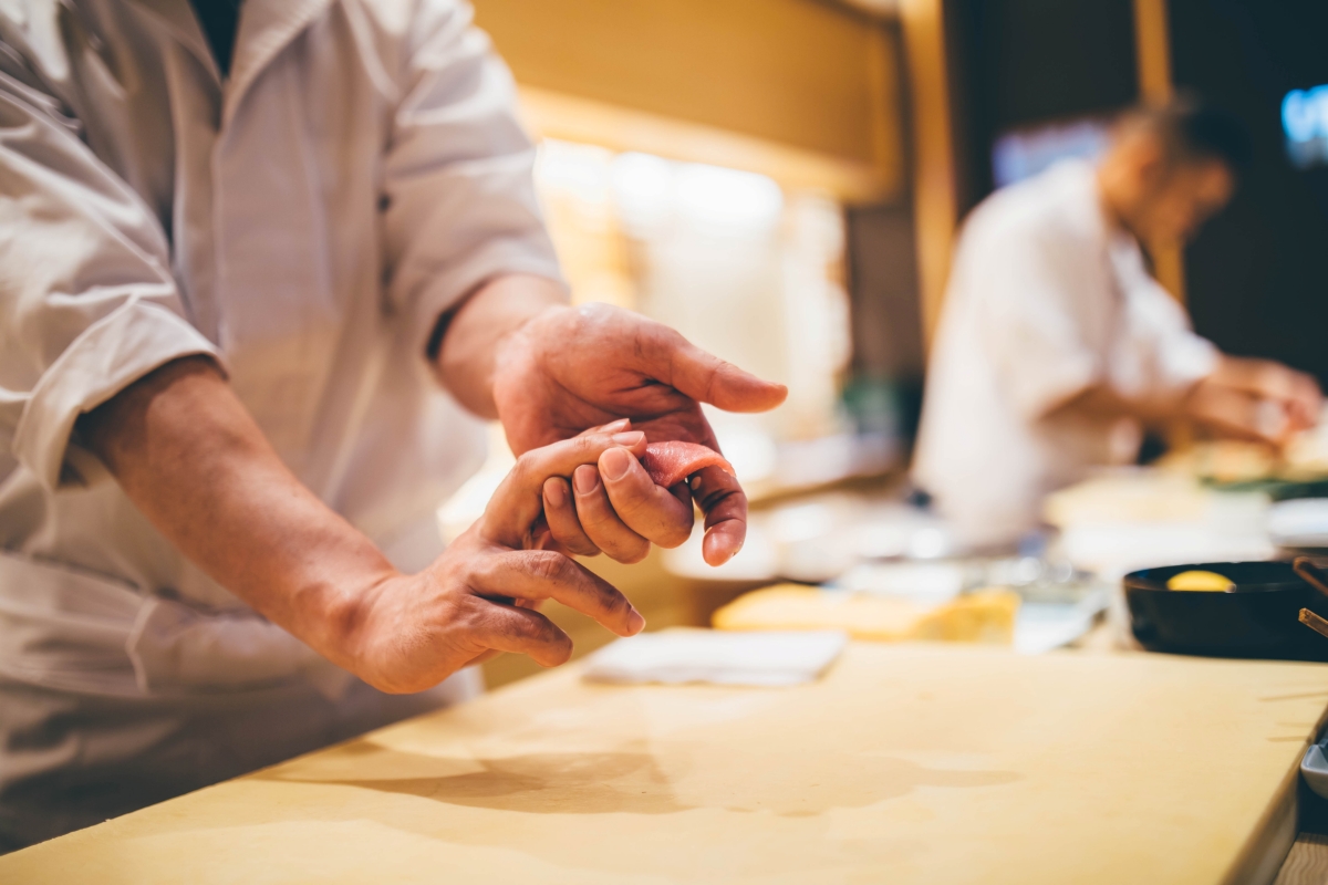 もっとも難度の高いのが寿司店での接待（イメージ）