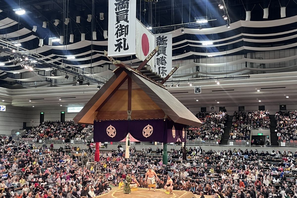 相撲ブームで連日満員御礼に