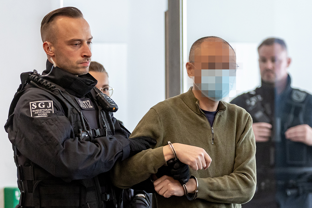 2025年、ドイツでスパイ罪の有罪判決を受けた、中国出身の欧州議会議員の補佐官（写真／EPA＝時事）