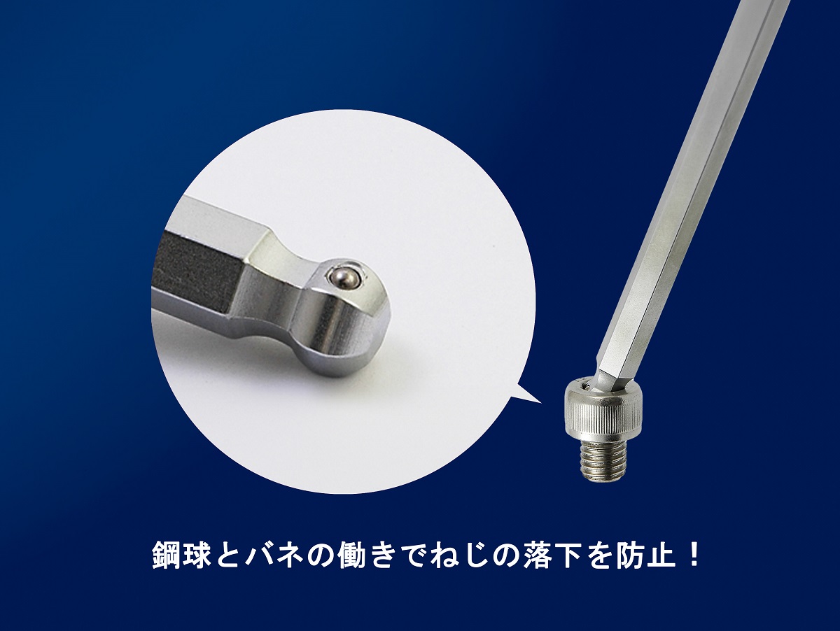 グッドデザイン賞を受賞したレンチ、ボルトが落ちない設計（提供／旭金属工業株式会社）