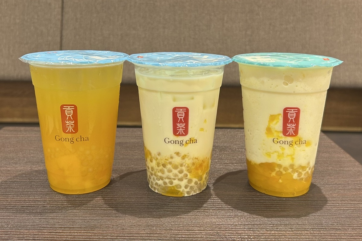 ラインナップは左からティーエード、ミルクティー、ジェラッティーの3種類