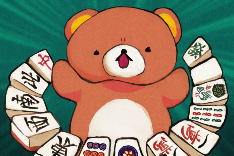 某哲也さんは小学生のころから麻雀で確率や期待値と常に触れ合ってきたという(イラスト:わちムシ)