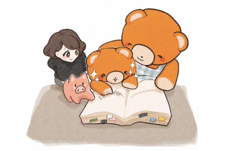 小学生でも優良な高配当バリュー株を探せる『会社四季報』の読み方を紹介（イラスト：わちムシ）