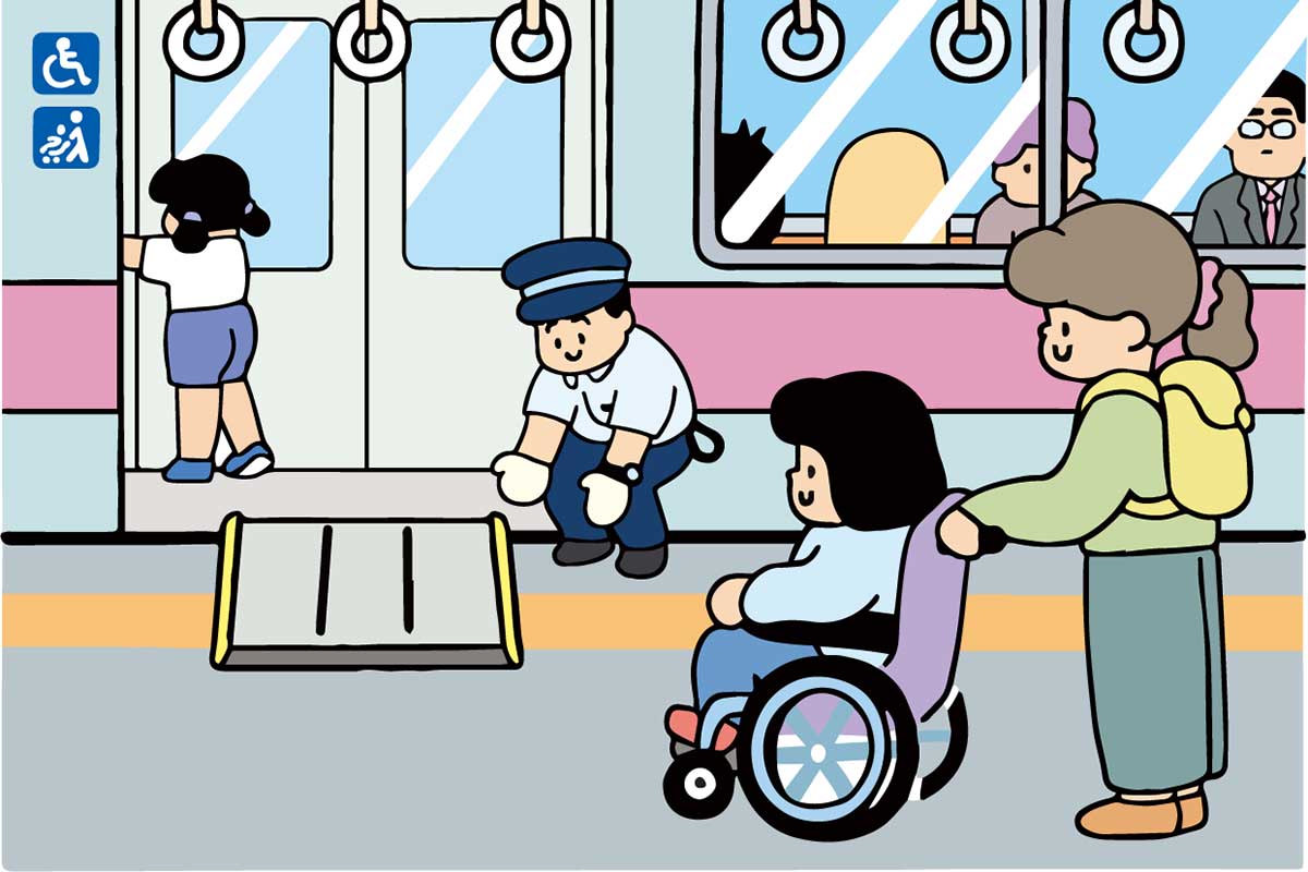 駅係員による移動制約者の乗降介助