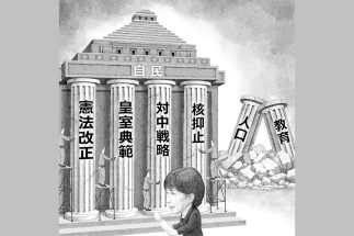 「国力」強化には程遠い（イラスト／井川泰年）