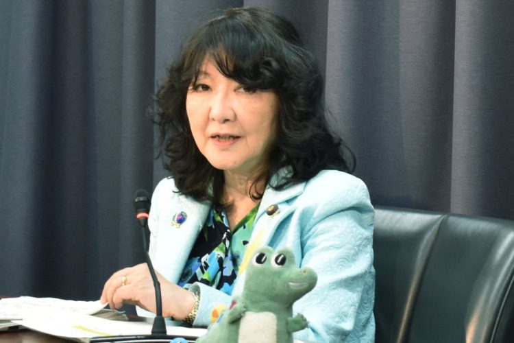 GPIFに関する発言が注目されている片山さつき：財務相（時事通信フォト）