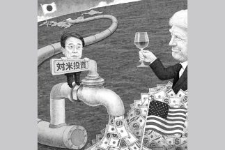 はたして日本経済の発展につながるのか（イラスト／井川泰年）