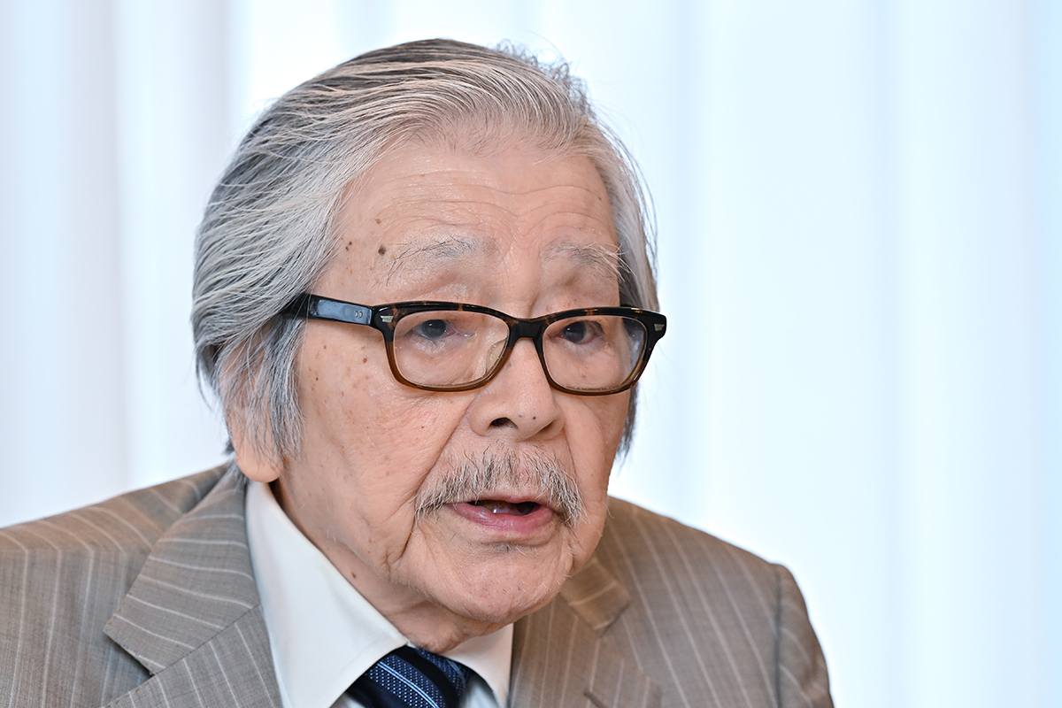 筒井康隆氏が自らの戦争体験とSF作品に込めた思いを語った(撮影/太田真三)