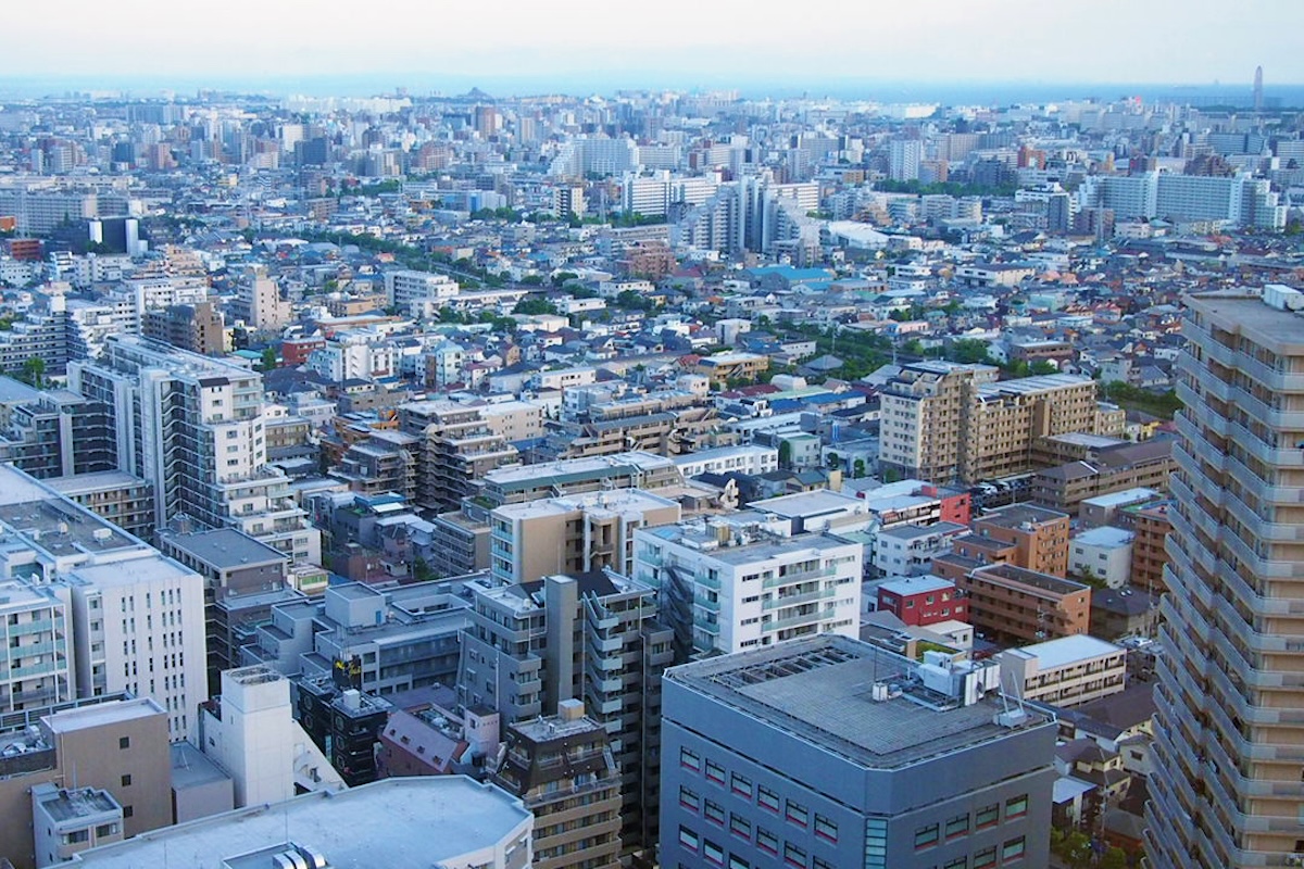 東京から千葉方面に続く街並み(イメージ)