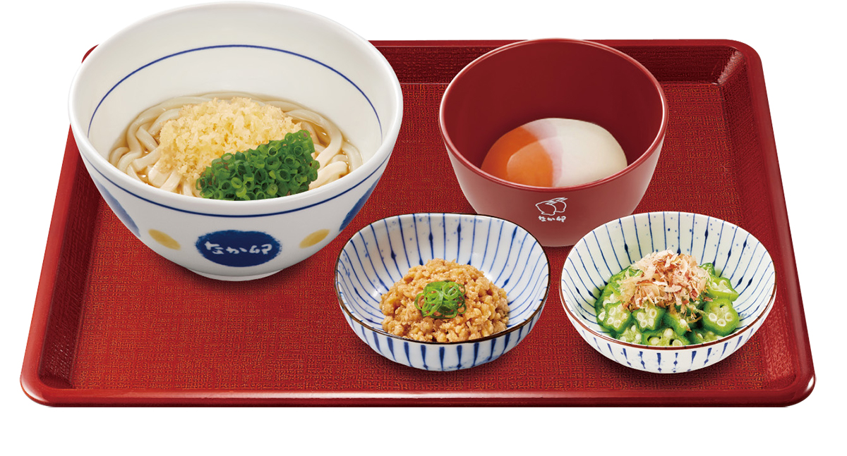 《編集部チョイス3》鶏そぼろ まぜのっけ うどん朝食(うどん並盛)490円