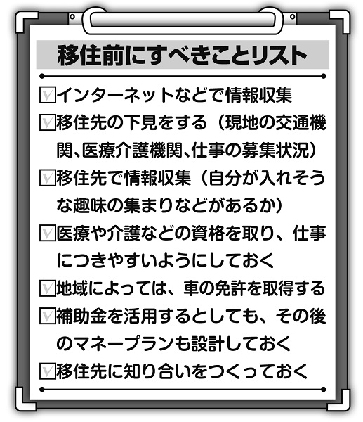 地方移住の前にすべきことリスト