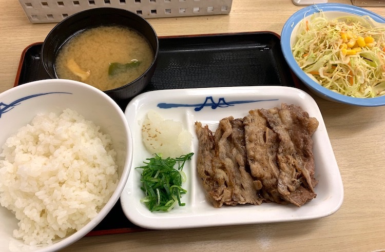 松屋の『牛焼肉定食』