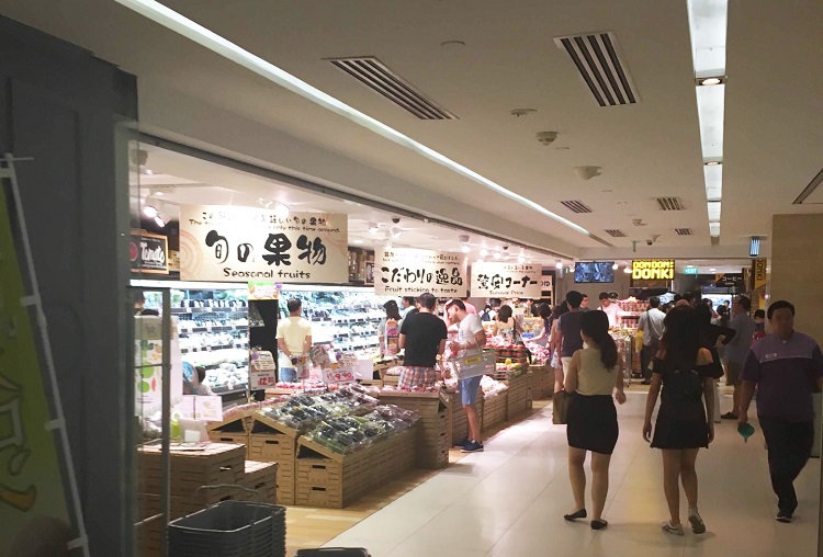 ショッピングモールでは、日本食の取り扱いも多い（写真提供：Aさん）