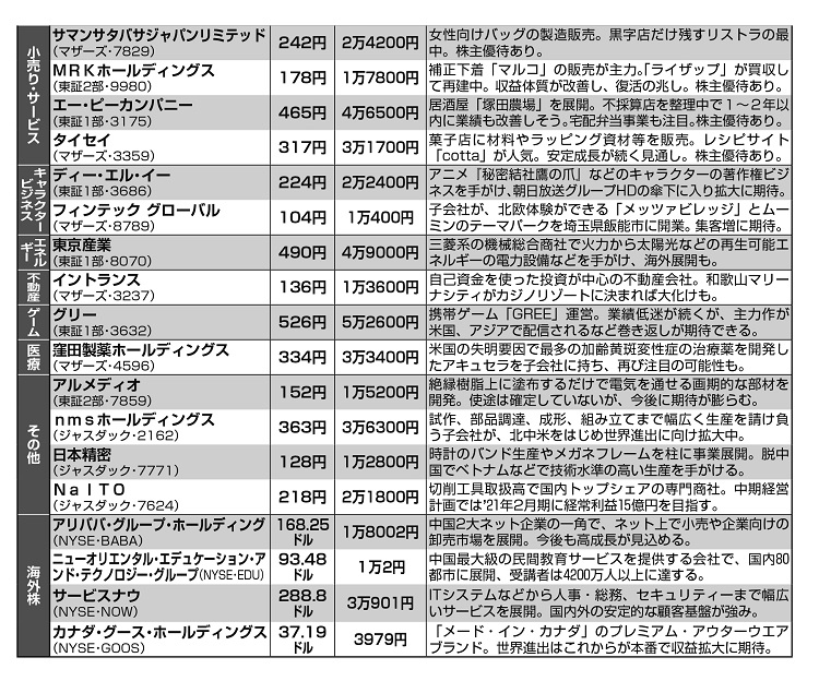 5万円台以下で変える「10倍期待株」（2）