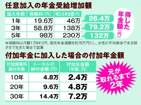 任意加入と付加年金でダブルでお得に