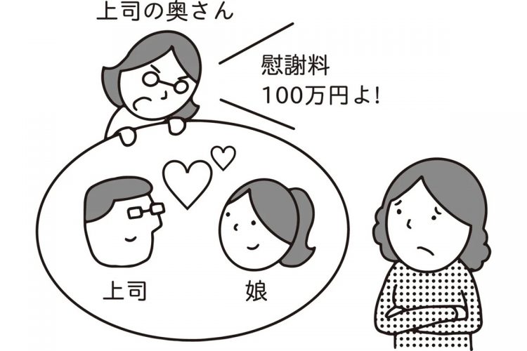 上司から「妻とは不仲」と聞いていたそうだが…（イラスト／大野文彰）