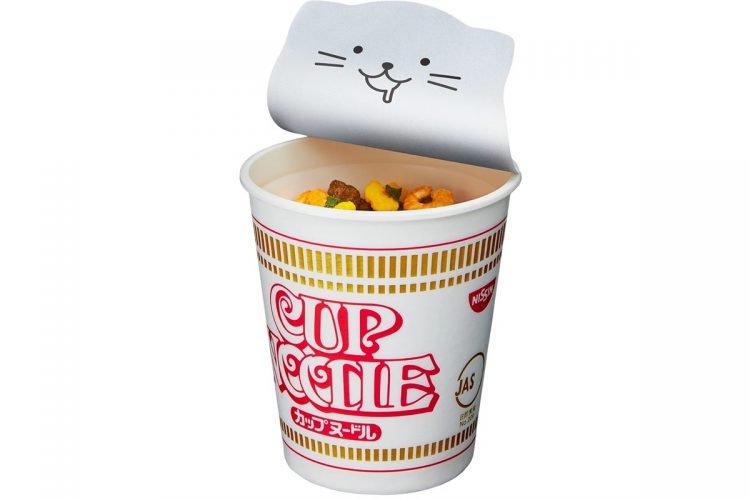 ふたの裏側にはキュートな猫のイラストも登場