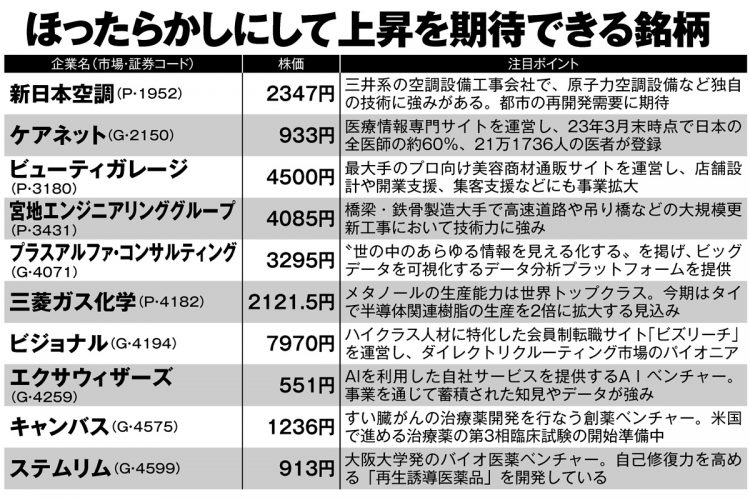 プロが注目「ほったらかしにして上昇を期待できる銘柄24」