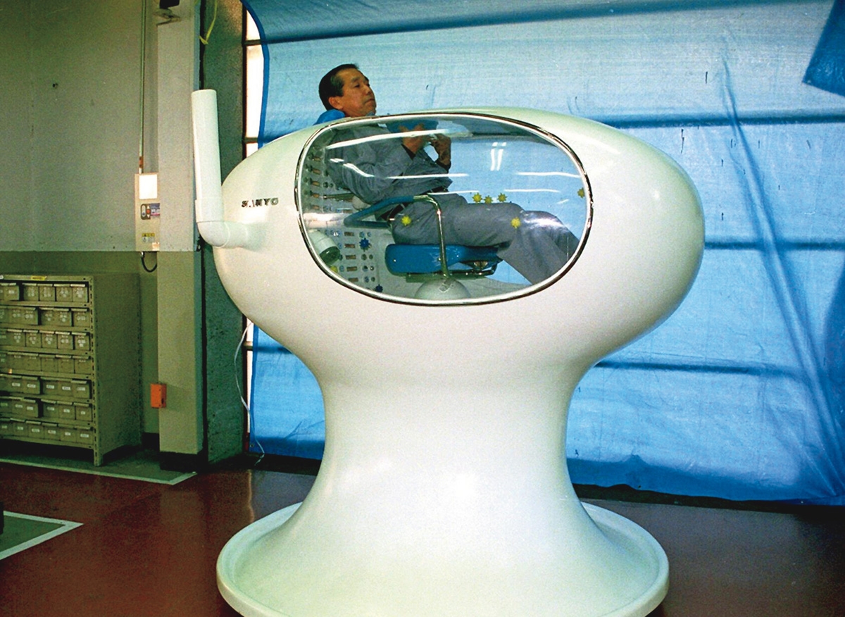 【超希少 美品】人間洗濯機マッサージボールとスタンプ　1970大阪万博サンヨー館 介護現場の負担を軽減】1970年大阪万博を沸かせた「人間洗濯機」が令和