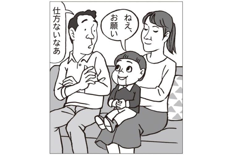 夫婦間のトラブルの際も、腹話術の人形を通して話すことで、笑いながらわだかまりなく話し合えるという