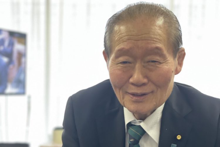 国土強靱化対策本部長の佐藤信秋氏（筆者撮影）