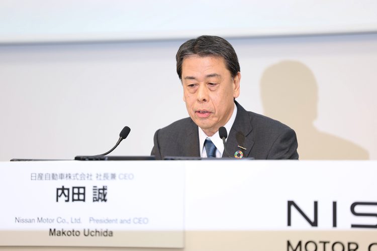 退任した内田誠・前社長（時事通信フォト）