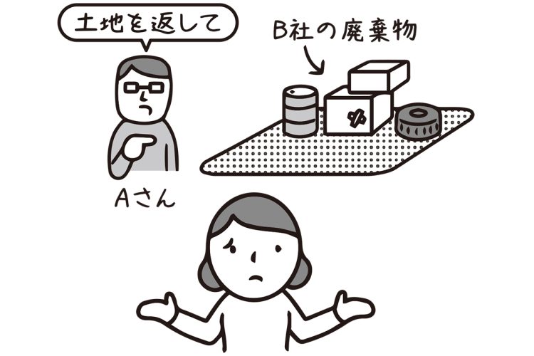 誰が廃材を処分すべきなのか？（イラスト／大野文彰）