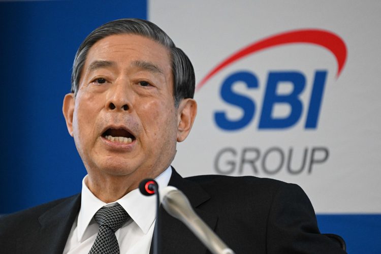 SBIホールディングスの北尾吉孝・会長兼社長の動向に注目が集まる（時事通信フォト）