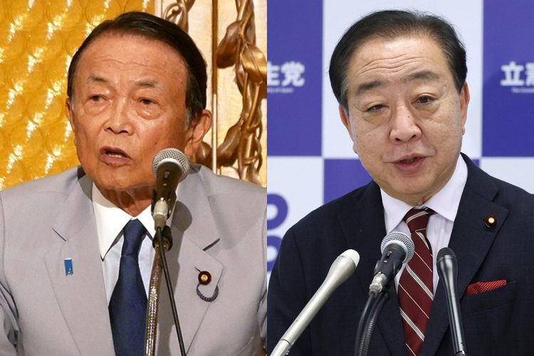 麻生・野田ラインで「自公立中心の連立政権」のシナリオも（時事通信フォト）