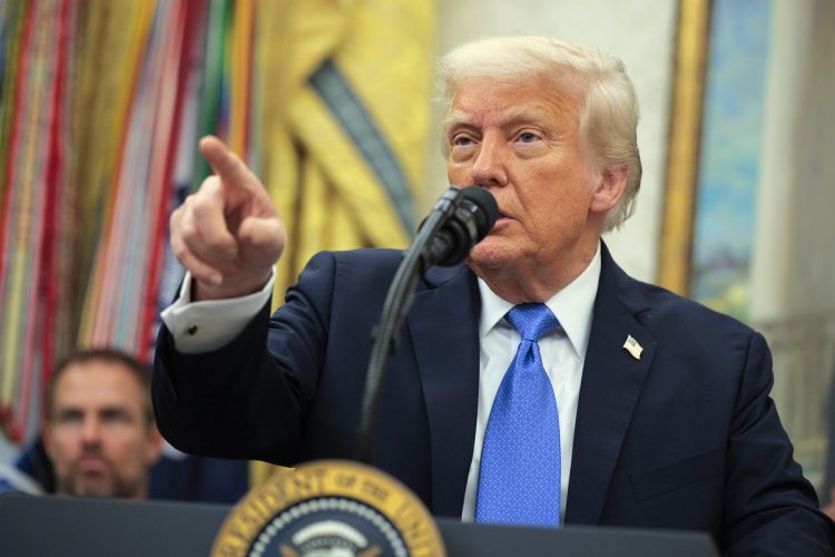 成長株テリー氏は80兆円規模の対米投資をポジティブに捉えている（トランプ大統領／Getty Images）