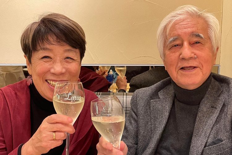 松井久子氏は3年前、76歳で当時89歳だった思想史家の子安宣邦氏と結婚（本人提供）