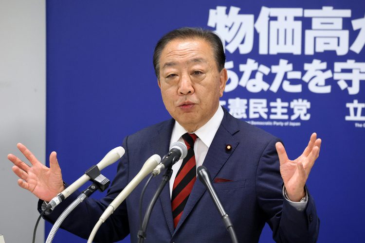 財務省は参院選後を見据えて動いている（立憲民主の野田佳彦・代表／時事通信フォト）