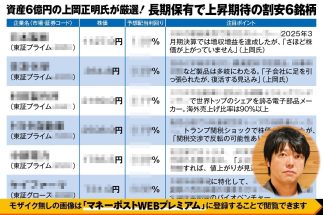 上岡氏が厳選した長期保有向き割安6銘柄